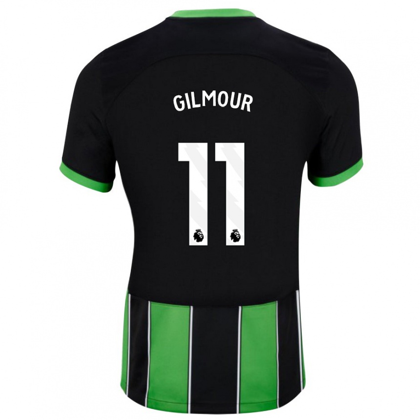 Enfant Football Maillot Billy Gilmour #11 Vert Noir Tenues Extérieur 2023/24 Canada