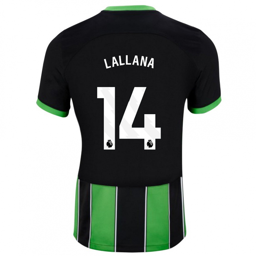 Enfant Football Maillot Adam Lallana #14 Vert Noir Tenues Extérieur 2023/24 Canada