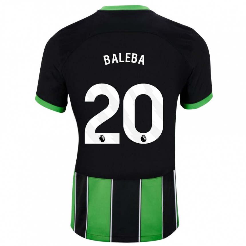 Enfant Football Maillot Carlos Baleba #20 Vert Noir Tenues Extérieur 2023/24 Canada