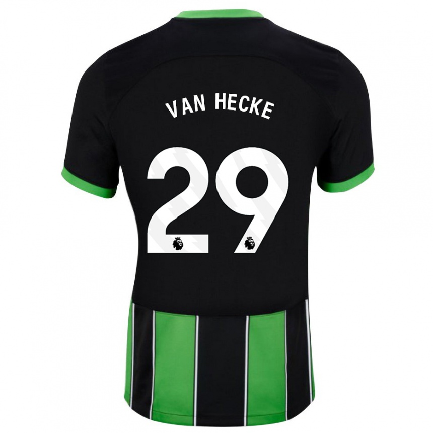 Enfant Football Maillot Jan Paul Van Hecke #29 Vert Noir Tenues Extérieur 2023/24 Canada