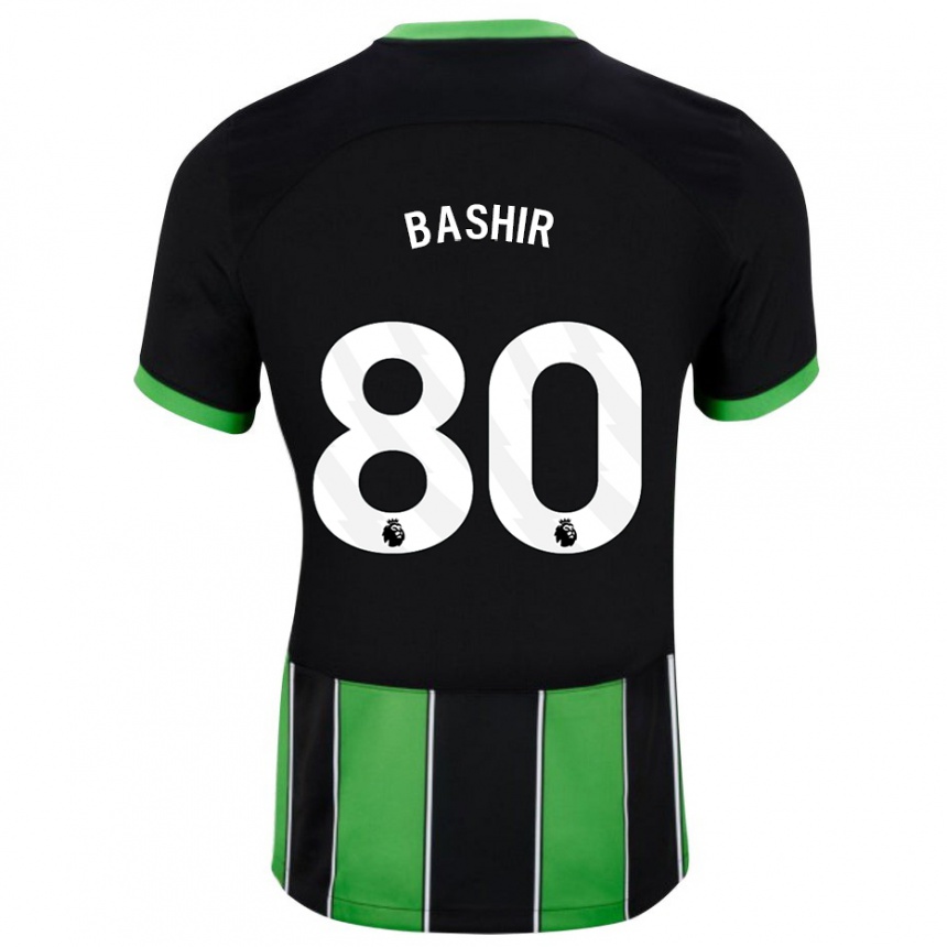 Enfant Football Maillot Sahil Bashir #80 Vert Noir Tenues Extérieur 2023/24 Canada