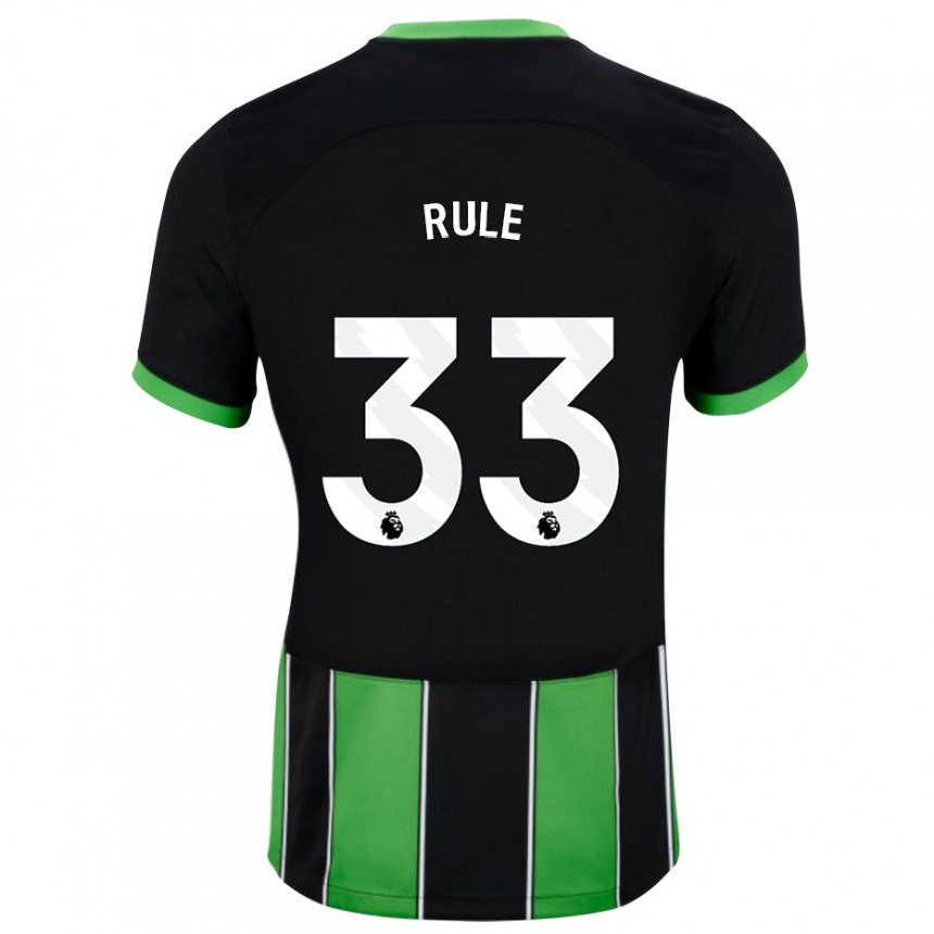 Enfant Football Maillot Charlize Jayde Rule #33 Vert Noir Tenues Extérieur 2023/24 Canada