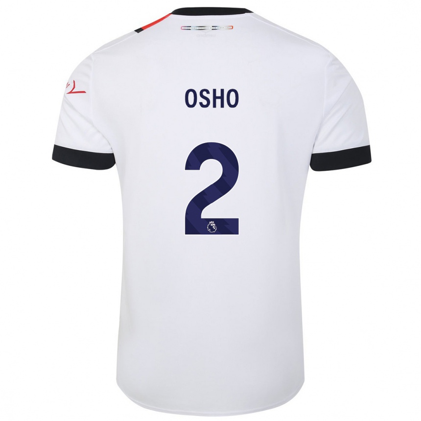 Enfant Football Maillot Gabriel Osho #2 Blanc Tenues Extérieur 2023/24 Canada