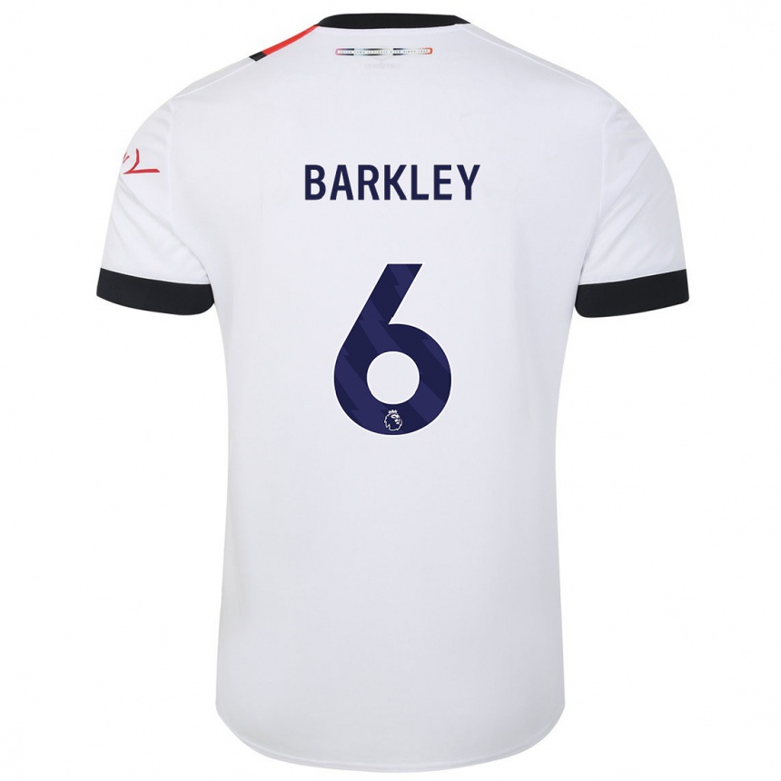 Kids Football Ross Barkley #6 White Away Jersey 2023/24 T-Shirt Canada