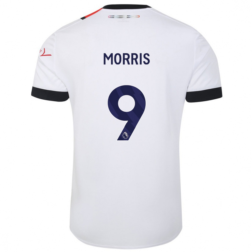 Enfant Football Maillot Carlton Morris #9 Blanc Tenues Extérieur 2023/24 Canada