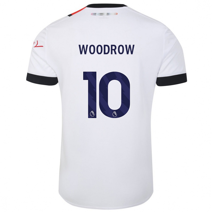 Enfant Football Maillot Cauley Woodrow #10 Blanc Tenues Extérieur 2023/24 Canada