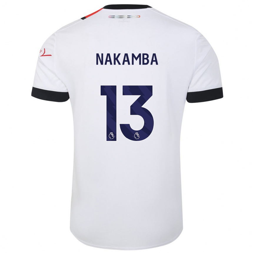 Enfant Football Maillot Marvelous Nakamba #13 Blanc Tenues Extérieur 2023/24 Canada