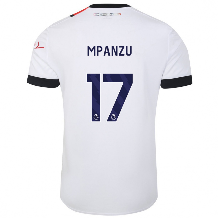 Enfant Football Maillot Pelly Ruddock Mpanzu #17 Blanc Tenues Extérieur 2023/24 Canada