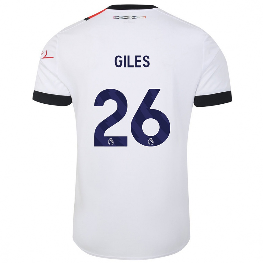 Enfant Football Maillot Ryan Giles #26 Blanc Tenues Extérieur 2023/24 Canada