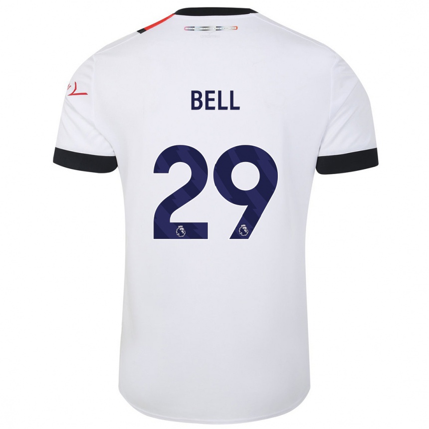 Kids Football Amari'i Bell #29 White Away Jersey 2023/24 T-Shirt Canada