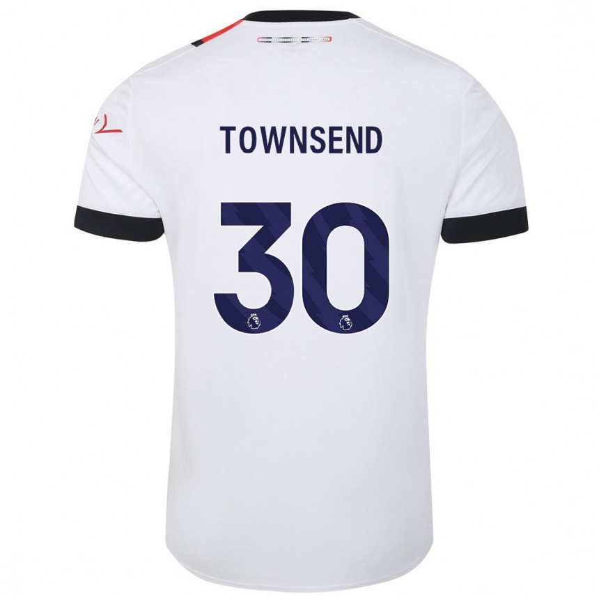 Enfant Football Maillot Andros Townsend #30 Blanc Tenues Extérieur 2023/24 Canada