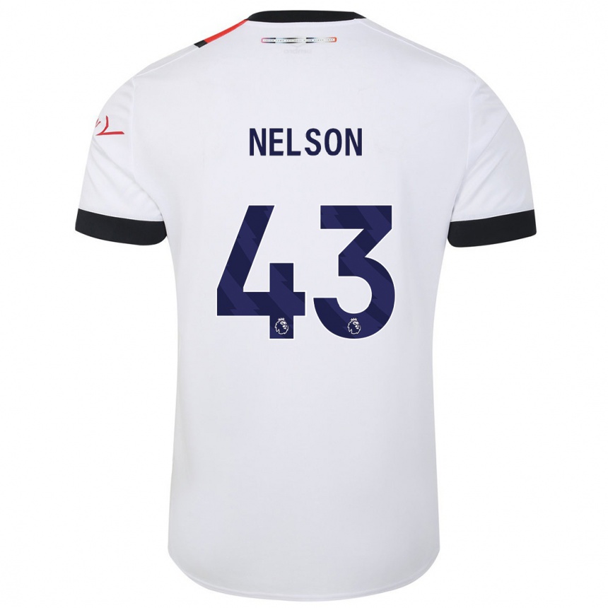 Enfant Football Maillot Zack Nelson #43 Blanc Tenues Extérieur 2023/24 Canada