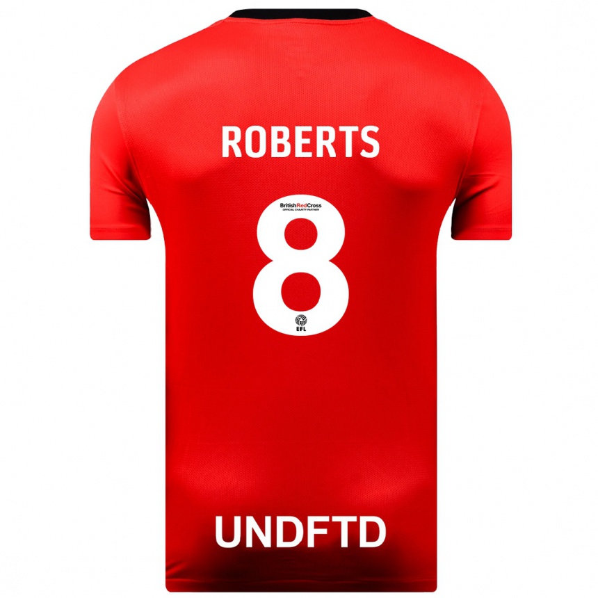 Kids Football Tyler Roberts #8 Red Away Jersey 2023/24 T-Shirt Canada