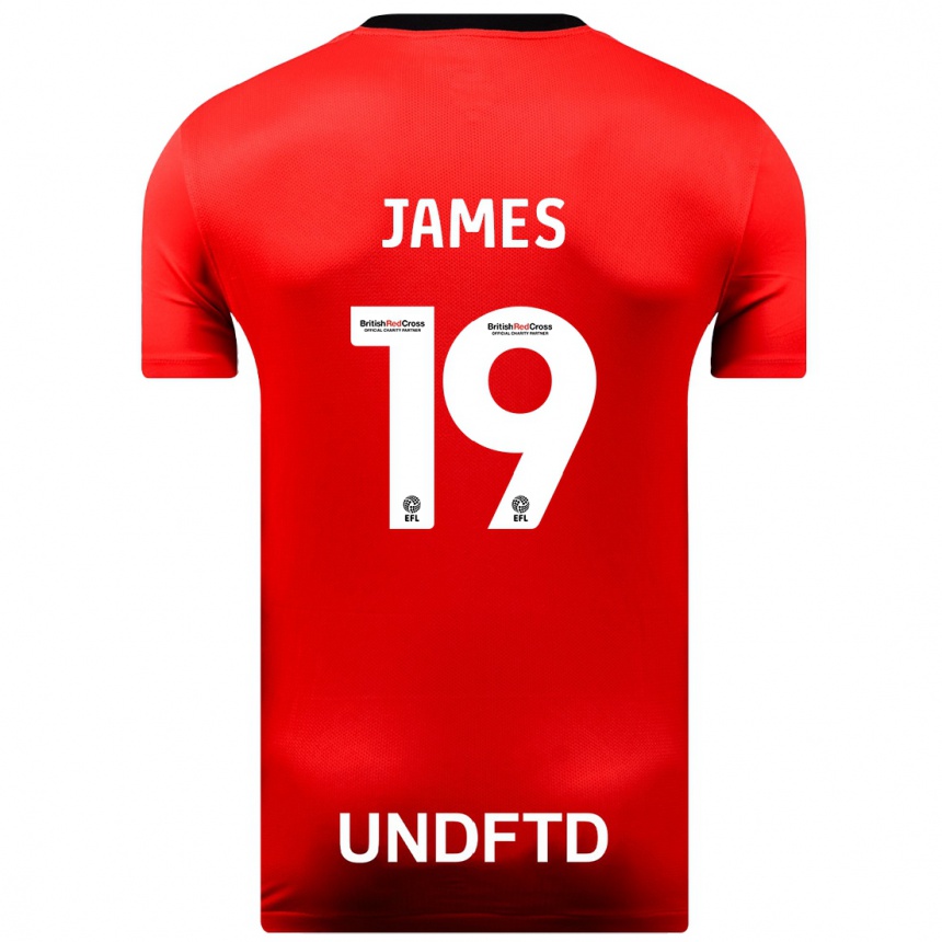 Enfant Football Maillot Jordan James #19 Rouge Tenues Extérieur 2023/24 Canada