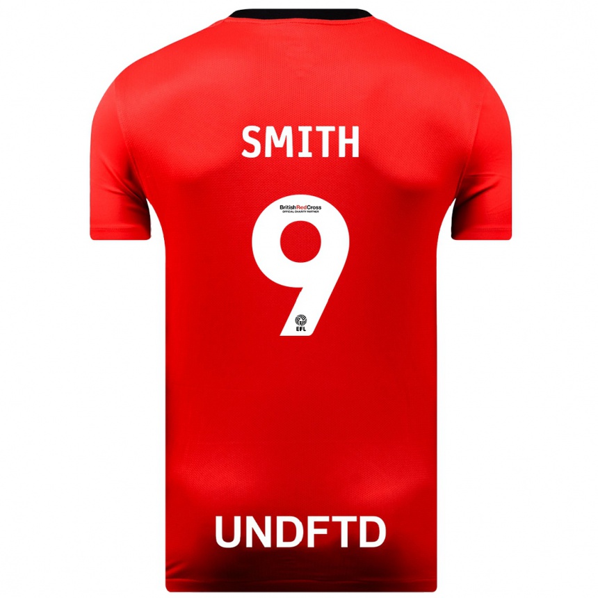 Kids Football Libby Smith #9 Red Away Jersey 2023/24 T-Shirt Canada