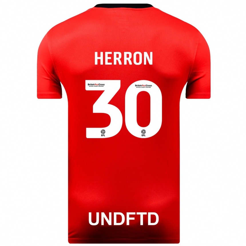 Enfant Football Maillot Neve Herron #30 Rouge Tenues Extérieur 2023/24 Canada