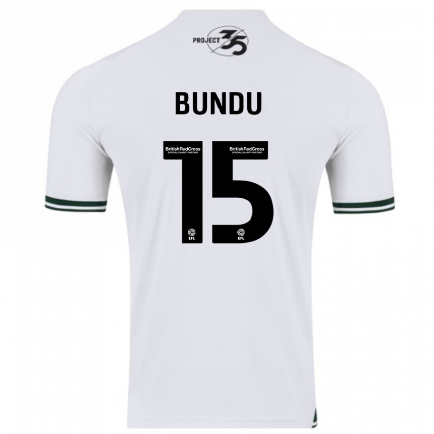 Enfant Football Maillot Mustapha Bundu #15 Blanc Tenues Extérieur 2023/24 Canada