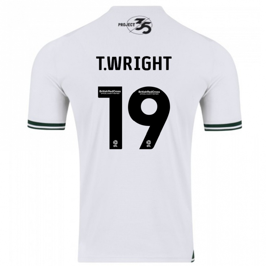 Kids Football Tyreik Wright #19 White Away Jersey 2023/24 T-Shirt Canada