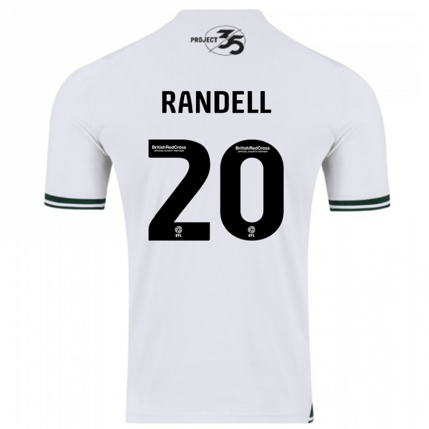 Kids Football Adam Randell #20 White Away Jersey 2023/24 T-Shirt Canada