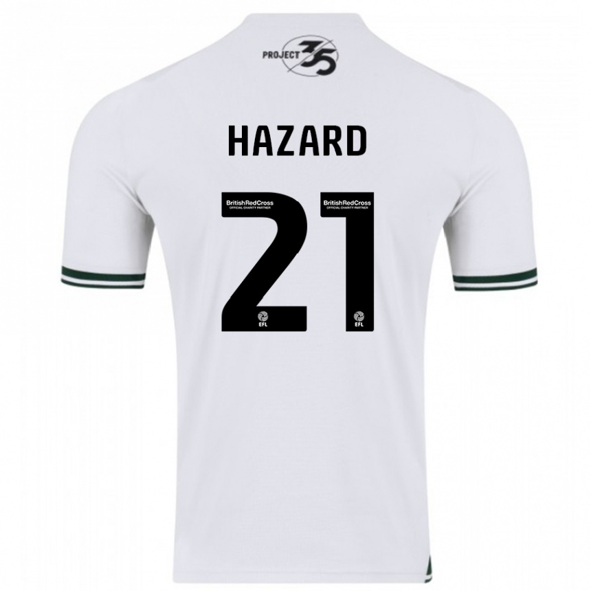 Kids Football Conor Hazard #21 White Away Jersey 2023/24 T-Shirt Canada