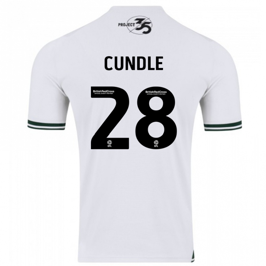 Enfant Football Maillot Luke Cundle #28 Blanc Tenues Extérieur 2023/24 Canada