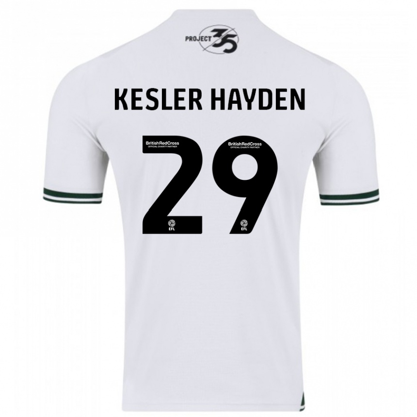 Kids Football Kaine Kesler-Hayden #29 White Away Jersey 2023/24 T-Shirt Canada