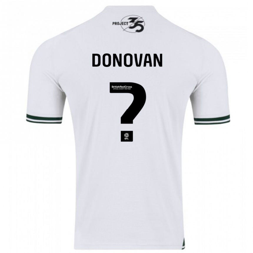 Kids Football Henry Donovan #0 White Away Jersey 2023/24 T-Shirt Canada