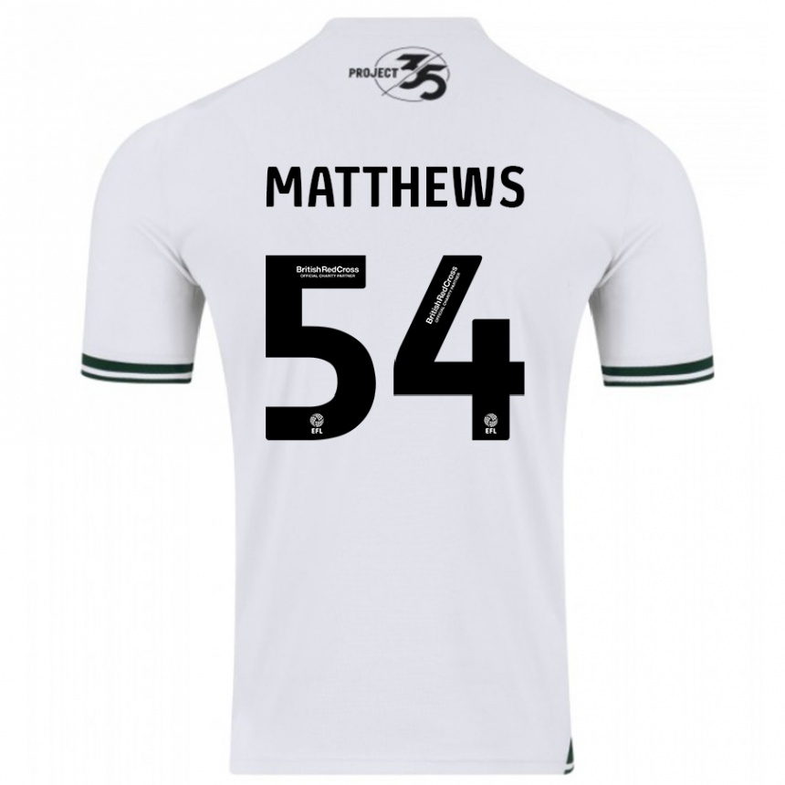 Kids Football Jack Matthews #54 White Away Jersey 2023/24 T-Shirt Canada