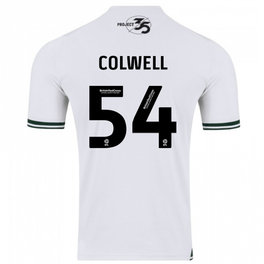 Kids Football Lewis Colwell #54 White Away Jersey 2023/24 T-Shirt Canada