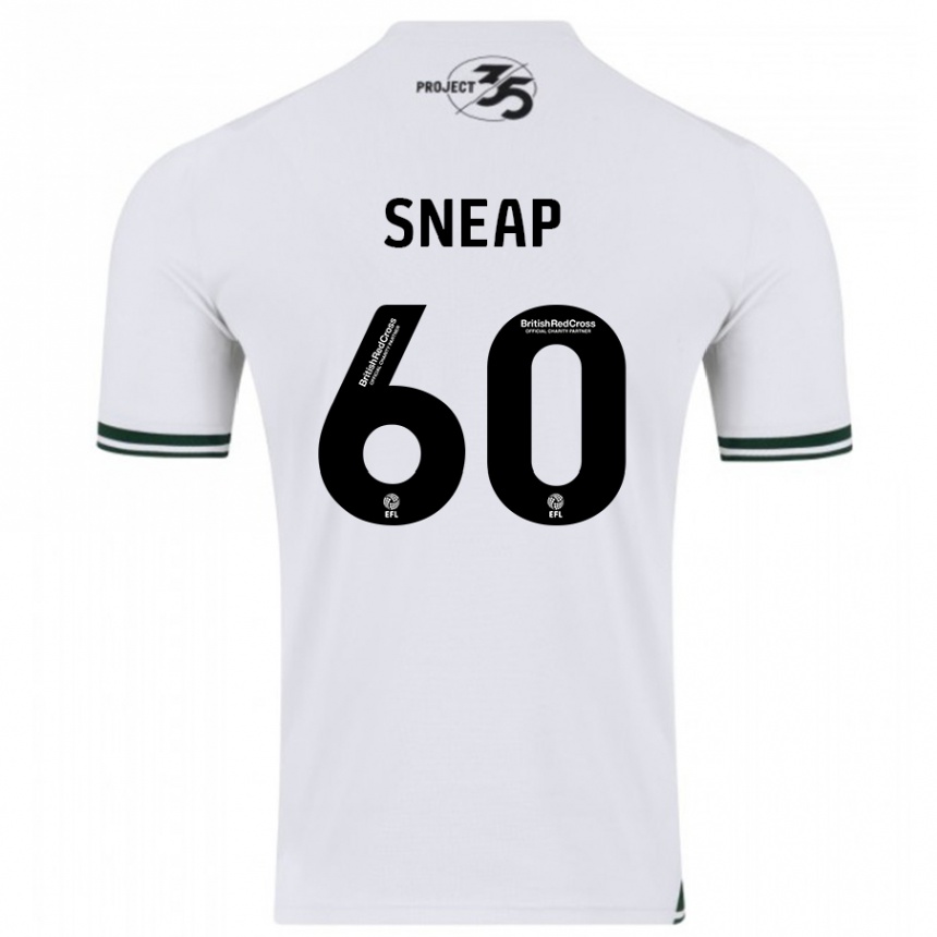 Kids Football Harley Sneap #60 White Away Jersey 2023/24 T-Shirt Canada