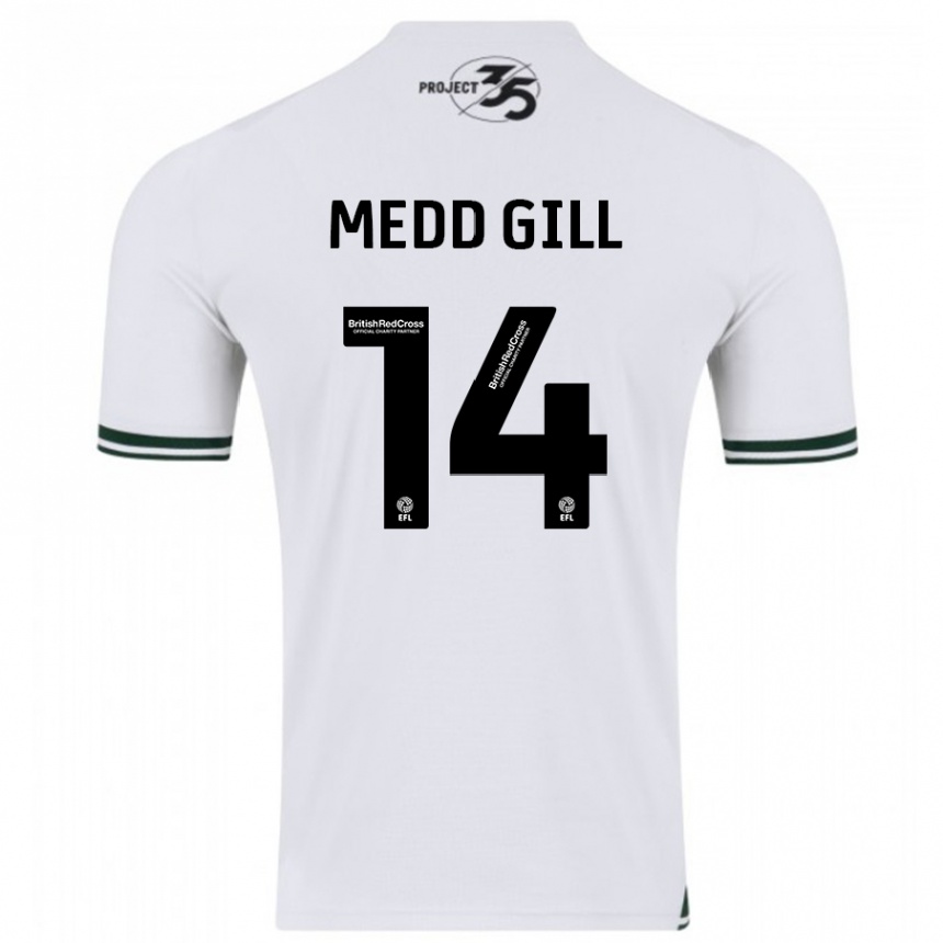 Kids Football Tamsin Medd-Gill #14 White Away Jersey 2023/24 T-Shirt Canada