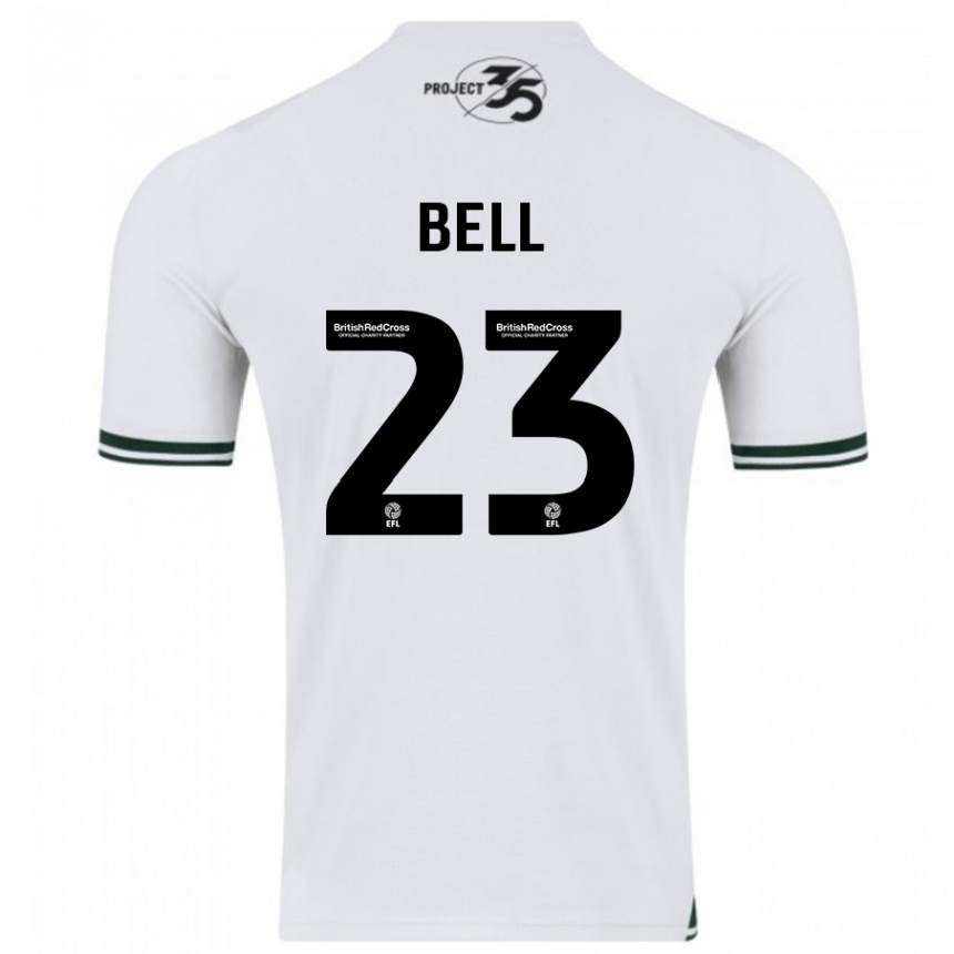 Kids Football Katelyn Bell #23 White Away Jersey 2023/24 T-Shirt Canada