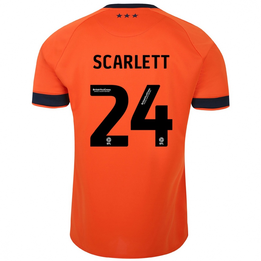 Kids Football Dane Scarlett #24 Orange Away Jersey 2023/24 T-Shirt Canada