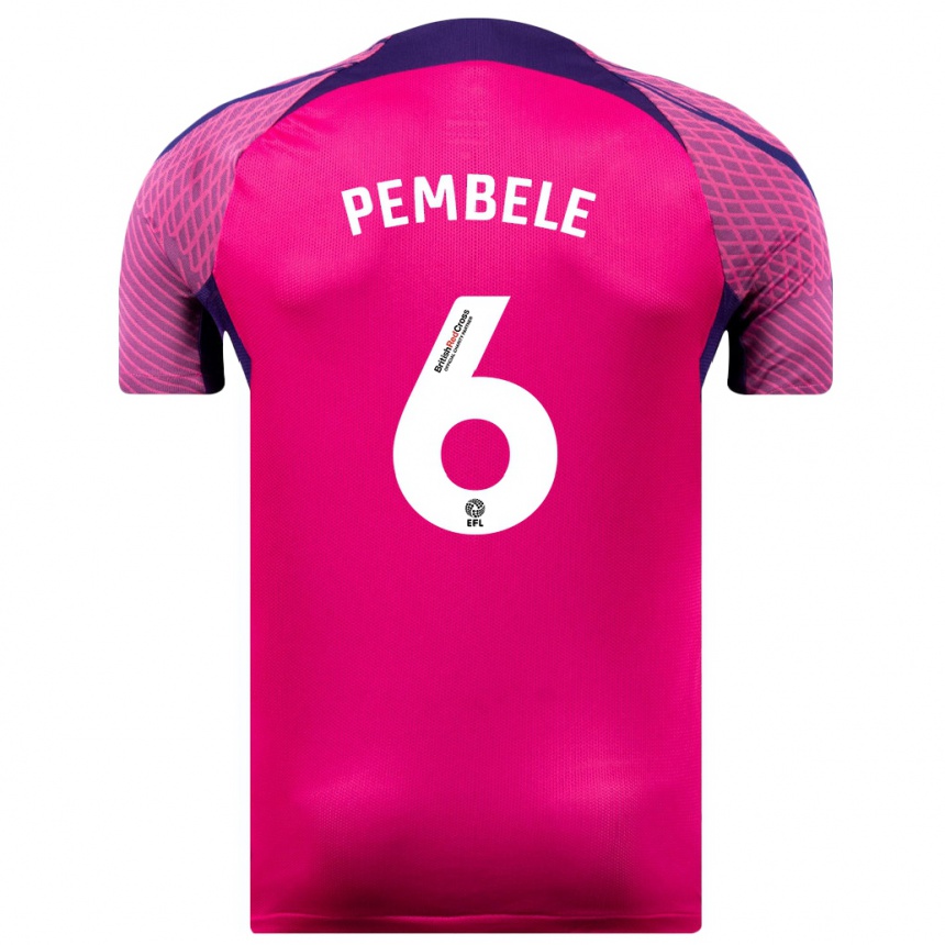 Kids Football Timothée Pembélé #6 Purple Away Jersey 2023/24 T-Shirt Canada