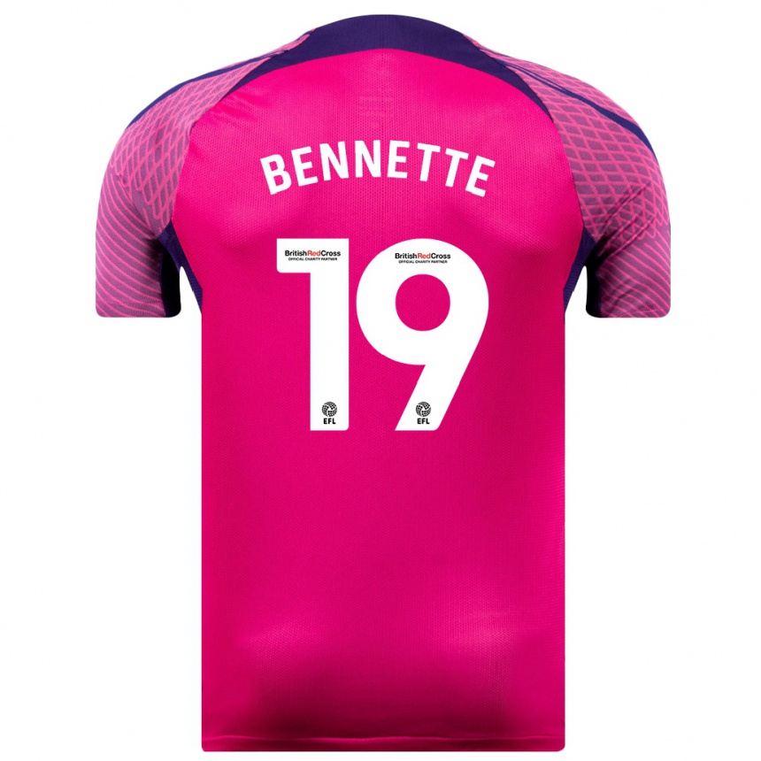 Kids Football Jewison Bennette #19 Purple Away Jersey 2023/24 T-Shirt Canada