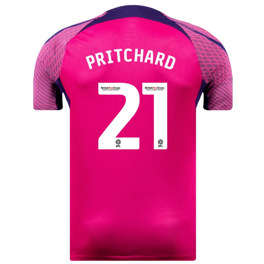 Enfant Football Maillot Alex Pritchard #21 Violet Tenues Extérieur 2023/24 Canada