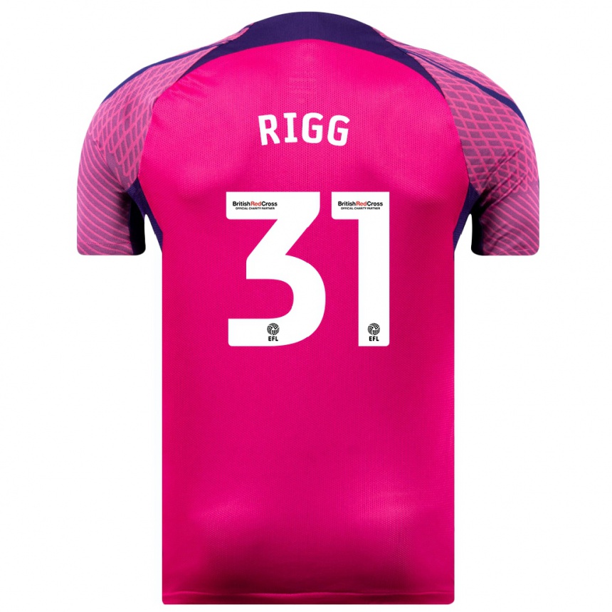 Kids Football Chris Rigg #31 Purple Away Jersey 2023/24 T-Shirt Canada