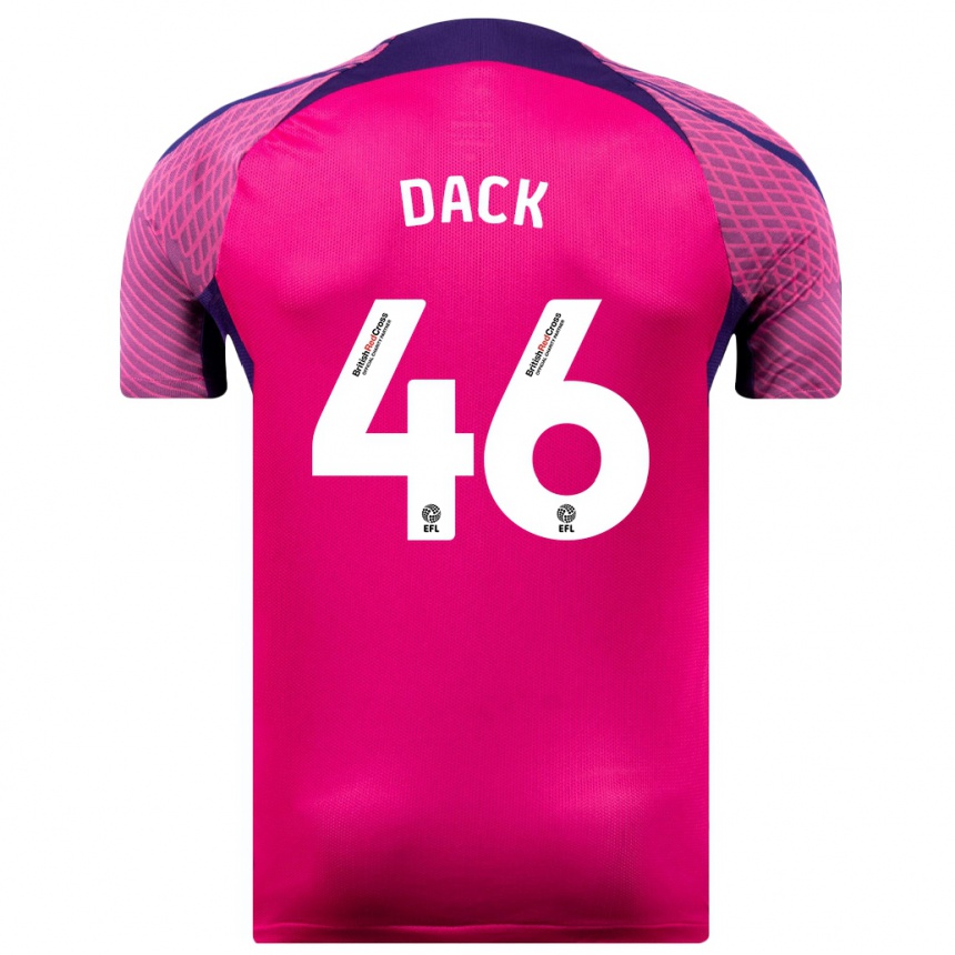 Kids Football Bradley Dack #46 Purple Away Jersey 2023/24 T-Shirt Canada