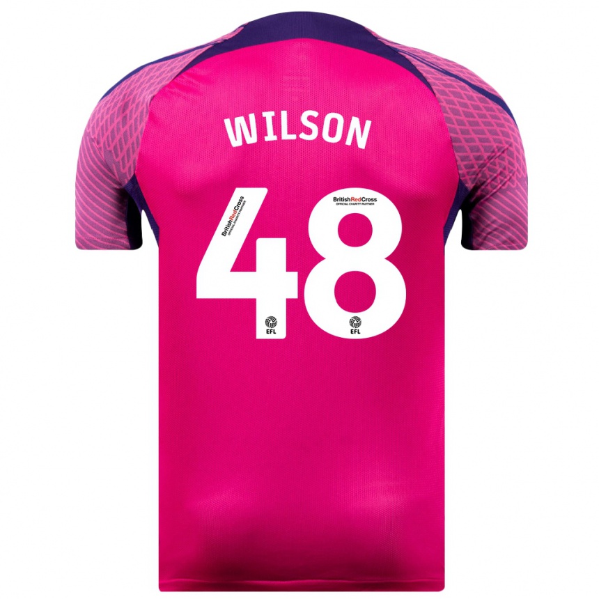 Enfant Football Maillot Callum Wilson #48 Violet Tenues Extérieur 2023/24 Canada