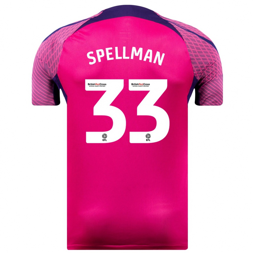 Enfant Football Maillot Michael Spellman #33 Violet Tenues Extérieur 2023/24 Canada