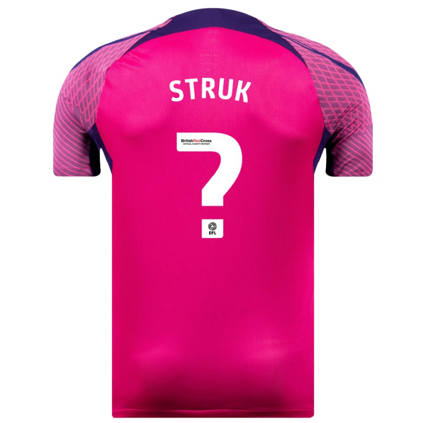 Kids Football Ivan Struk #0 Purple Away Jersey 2023/24 T-Shirt Canada