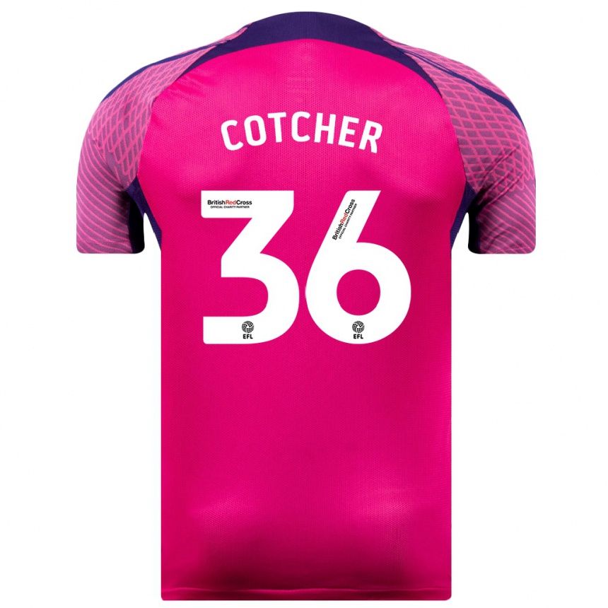 Kids Football Mason Cotcher #36 Purple Away Jersey 2023/24 T-Shirt Canada