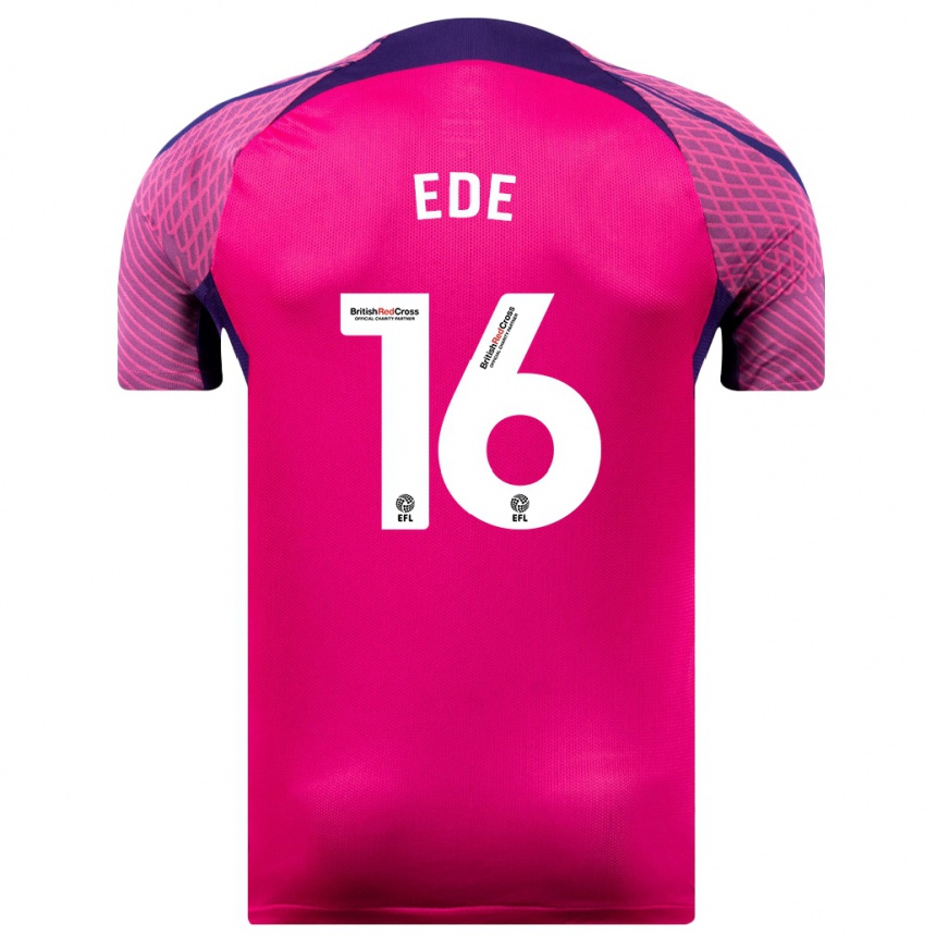 Kids Football Grace Ede #16 Purple Away Jersey 2023/24 T-Shirt Canada