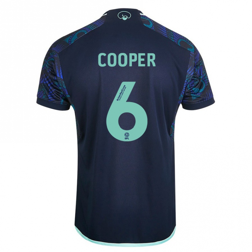 Kids Football Liam Cooper #6 Blue Away Jersey 2023/24 T-Shirt Canada