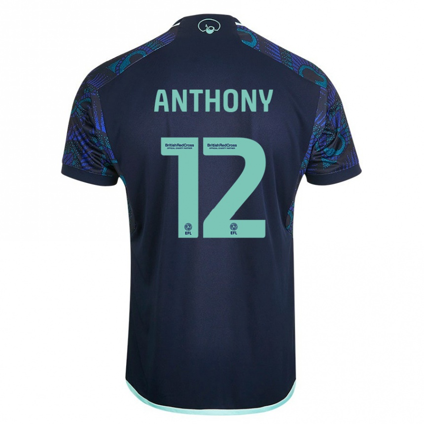 Enfant Football Maillot Jaidon Anthony #12 Bleu Tenues Extérieur 2023/24 Canada