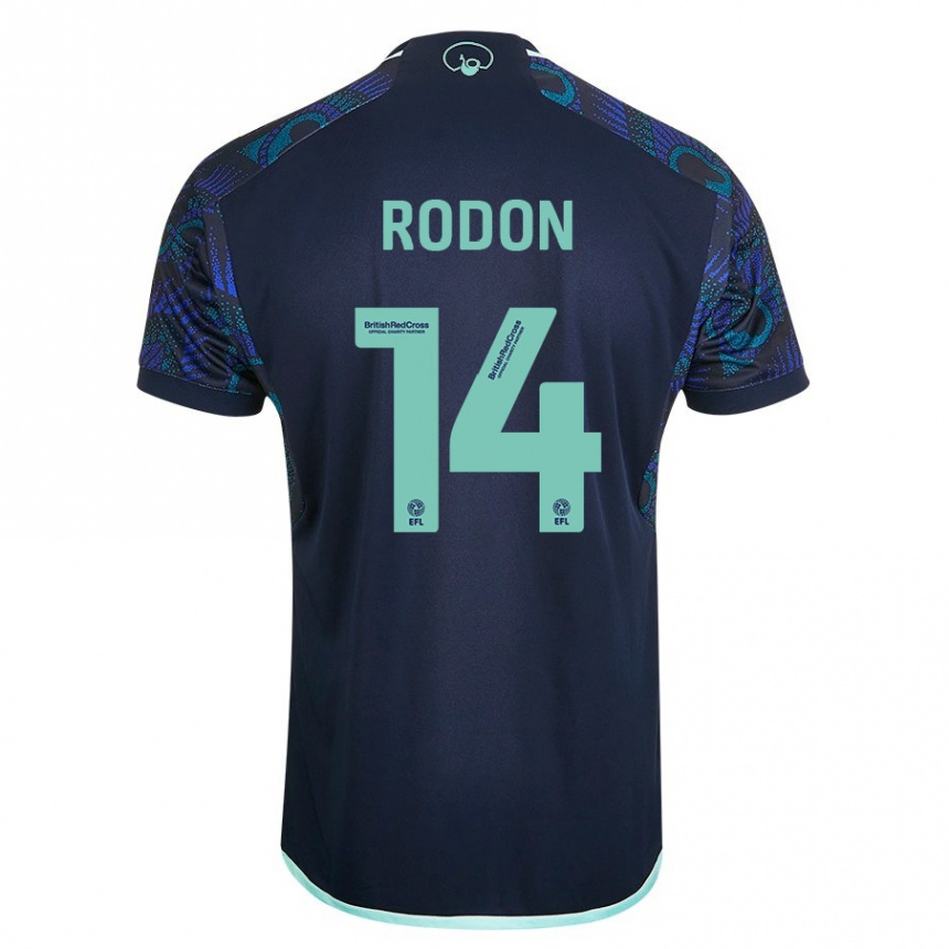 Kids Football Joe Rodon #14 Blue Away Jersey 2023/24 T-Shirt Canada