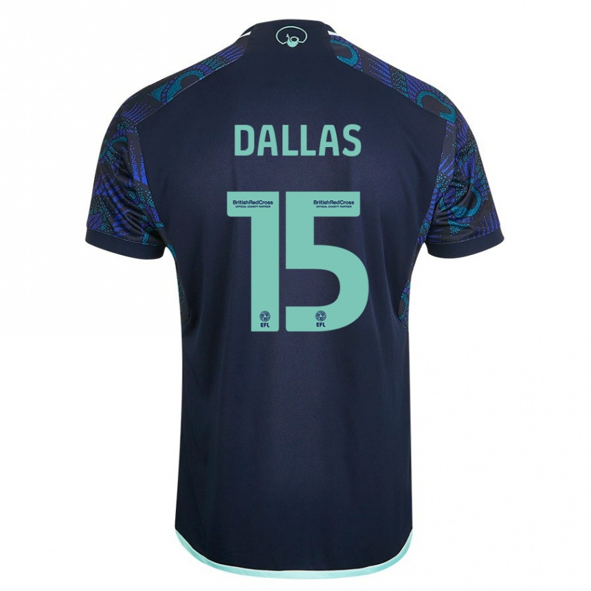 Enfant Football Maillot Stuart Dallas #15 Bleu Tenues Extérieur 2023/24 Canada