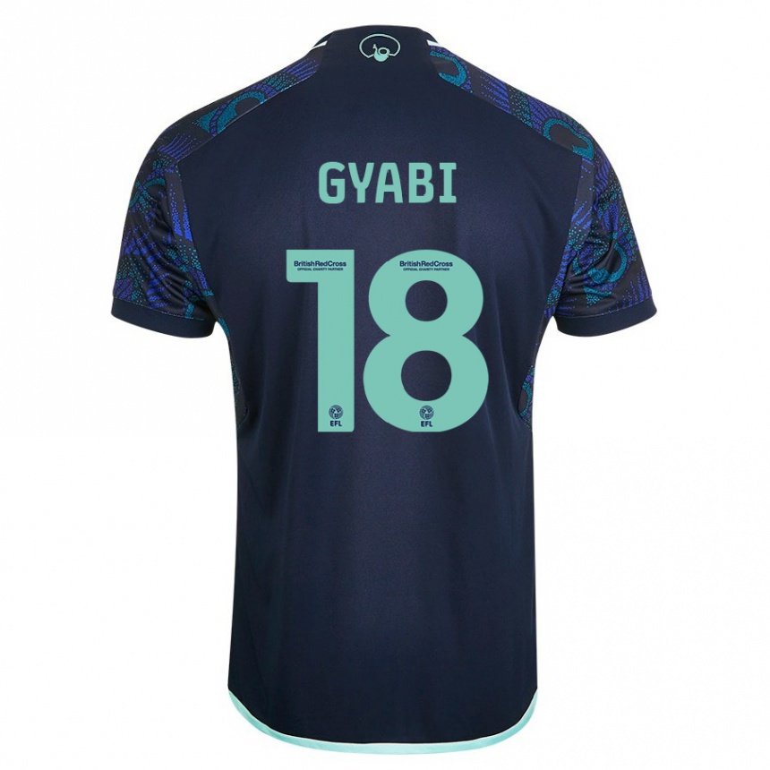 Kids Football Darko Gyabi #18 Blue Away Jersey 2023/24 T-Shirt Canada