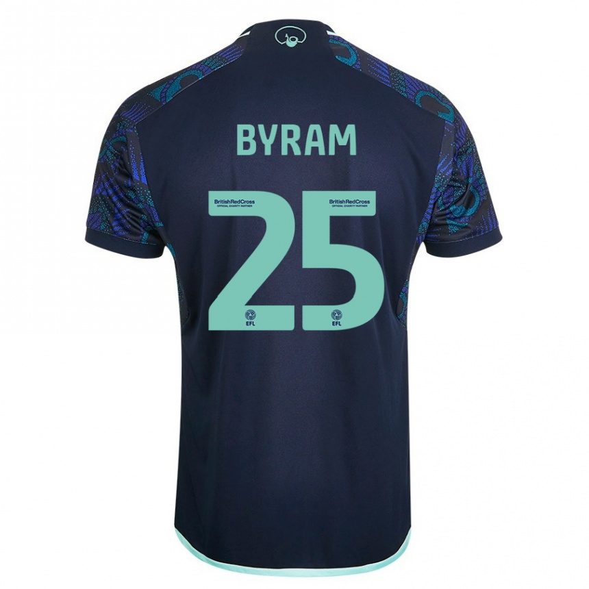 Kids Football Sam Byram #25 Blue Away Jersey 2023/24 T-Shirt Canada