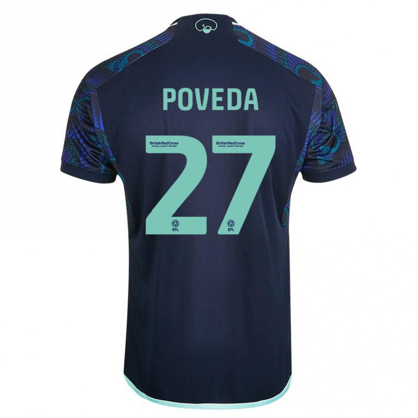 Enfant Football Maillot Ian Poveda #27 Bleu Tenues Extérieur 2023/24 Canada